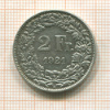 2 франка. Швейцария 1921г