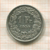 1 франк. Швейцария 1920г