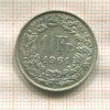 1 франк. Швейцария 1961г