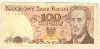 100 злотых. Польша 1986г