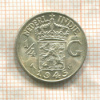1/4 гульдена. Нидерландская Индия 1945г