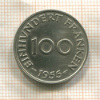 100 франкенов. Саарланд 1955г