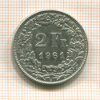 2 франка. Швейцария 1961г