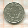 1 франк. Швейцария 1963г
