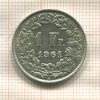 1 франк. Швейцария 1961г