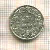 1/2 франка. Швейцария 1944г