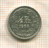1/2 франка. Швейцария 1966г