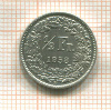 1/2 франка. Швейцария 1958г