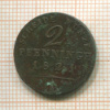 2 пфеннинга. Пруссия 1821г