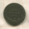 1 крейцер. Австрия 1782г