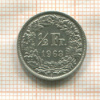 1/2 франка. Швейцария 1963г
