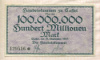 100000000 марок. Германия 1923г