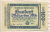 100000000000 марок. Германия 1923г