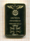 КОПИЯ ЗОЛОТОГО СЛИТКА. Рейхсбанк Германии