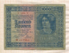 1000 крон. Австро-Венгрия 1922г