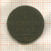 1 пфенниг. Пруссия 1842г