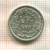 1/2 франка. Швейцария 1965г