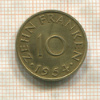 10 франкенов. Саарланд 1954г
