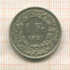 1 франк. Швейцария 1921г