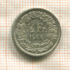 1/2 франка. Швейцария 1966г