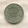 1/2 франка. Швейцария 1962г