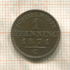 1 пфенниг. Пруссия 1871г