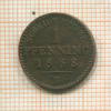 1 пфенниг. Пруссия 1868г