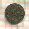 1/4 крейцера. Саксен-Майнинген 1831г