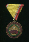 Медаль "За 10 лет Службы" (тип 1965 г). Венгрия