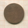 2 пфеннига. Бавария 1825 ?г