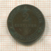 2 сантима. Франция 1892г