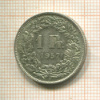 1 франк. Швейцария 1957г
