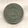 1 франк. Швейцария 1911г