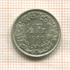 1/2 франка. Швейцария 1962г