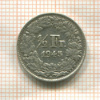 1/2 франка. Швейцария 1945г