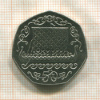 50 пенсов. Остров Мэн 1980г