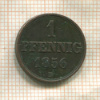 1 пфенниг. Ганновер 1856г