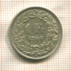 1 франк. Швейцария 1944г