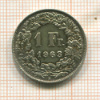 1 франк. Швейцария 1968г
