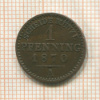 1 пфеннинг. Пруссия 1870г