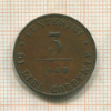 3 сентесимо. Венеция 1849г