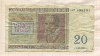 20 франков. Бельгия 1950г