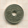 5 сантимов. Франция 1936г