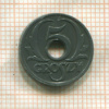 5 грошей. Польша (покрыта лаком) 1939г