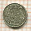 1/2 франка. Швейцария 1951г
