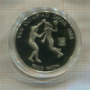 1000 вон. Корея. Олимпиада в Сеуле 1988 г. ПРУФ 1987г