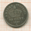 20 сантимов. Франция 1867г