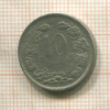 10 сантимов. Люксембург 1901г