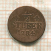 1/2 штубера. Юлих-Берг 1784г