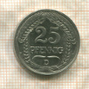 25 пфеннигов. Германия 1909г